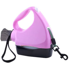 4-in-1 Retractable Pet Leash with Water Bottle and Bowl
